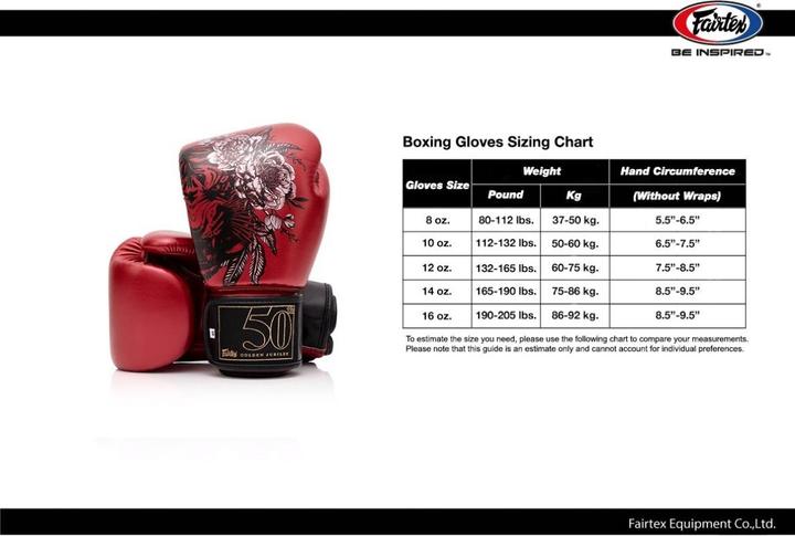 Immagine prodotto Fairtex Boxhandschuhe Golden Jubilee (10 OZ)