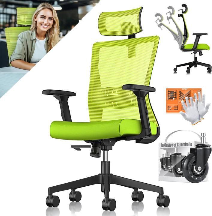 Produktbild Kesser Ergonomischer Bürostuhl mit verstellbaren Armlehnen