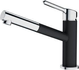 Franke Kitchen faucet with pull-out hose Orbit 115.0623.057, chrome/onyx black
