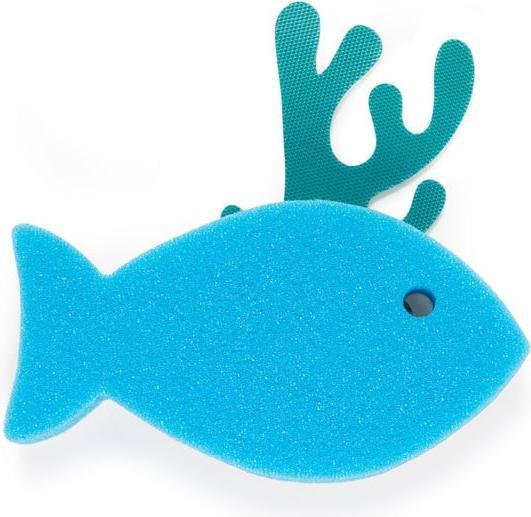 Actual product image Kikkerland Sink Sponge And Holder Fish