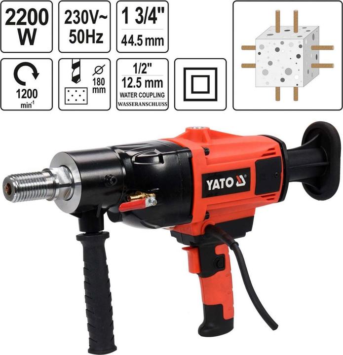 Productafbeelding Yato BETONRETOUR MET STATIEF 2200W (Elektrische stroom)