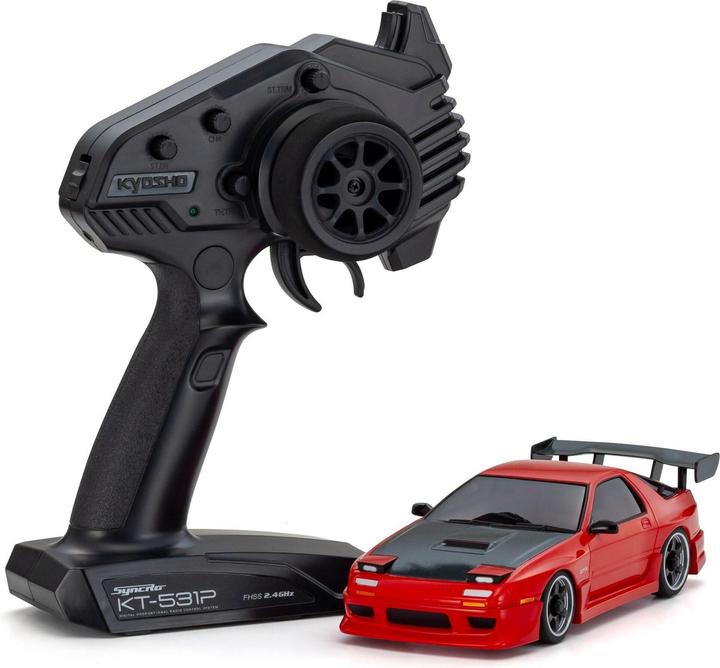 Produktbild Kyosho Mini-Z MA020 Mazda Savanna RX7 FC3s Aero-Kit, ARTR, Rot (ARR Almost-Ready-to-Race)