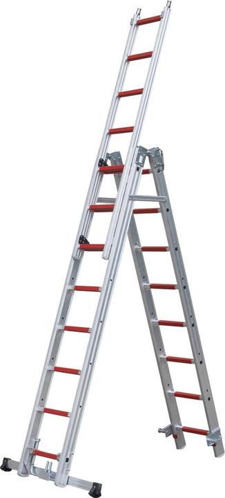 Actual product image Dönges Fire brigade multi-function ladder DIN EN 1147, 3-section (455 cm)