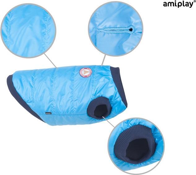 amiplay Giacca Cani Bronxchihuahua 25cm Blu (25, Cappotto per cani)