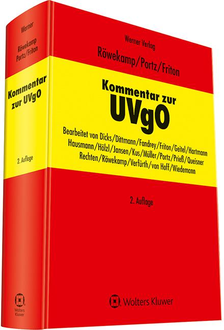 Produktbild Kommentar zur UVgO (Deutsch, Pascal Friton, Norbert Portz, Hendrik Röwekamp, 2022)