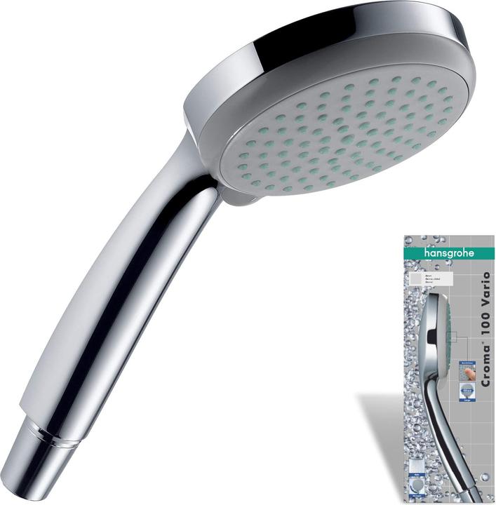 hansgrohe Croma 100 Vario (4 Types de jets, 18 l/min)