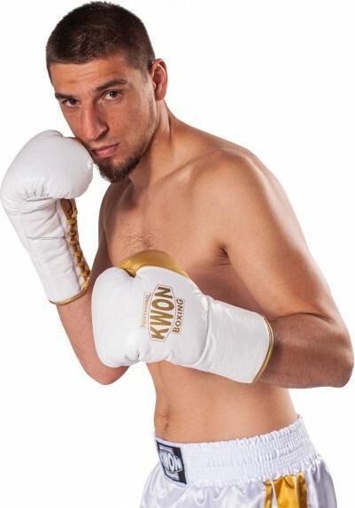 Produktbild Kwon Professional Boxing Boxhandschuhe aus Leder mit Schnürung (10 OZ, 10)