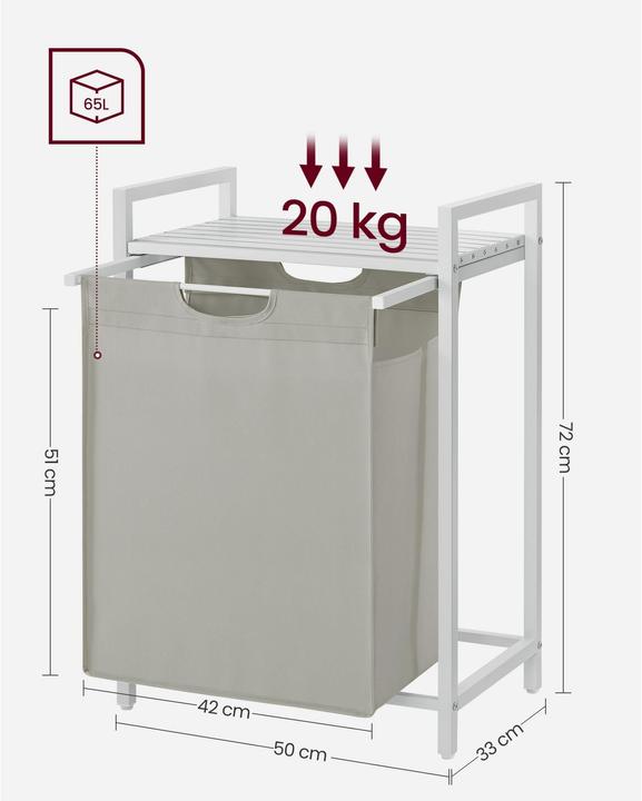 Actual product image Vasagle Laundry (65 l)