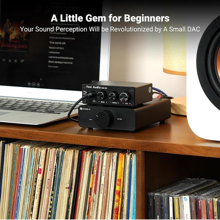 Immagine prodotto Fosi Audio Q4, 24-Bit/192 kHz DAC und Kopfhörerverstärker