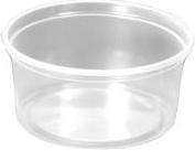 Actual product image Duni Delipack 250 ml round PP semi-transparent, 20 pk x 50 pcs/box