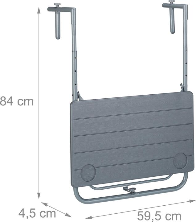 Produktbild Relaxdays Balkonhängetisch (59.50 cm)