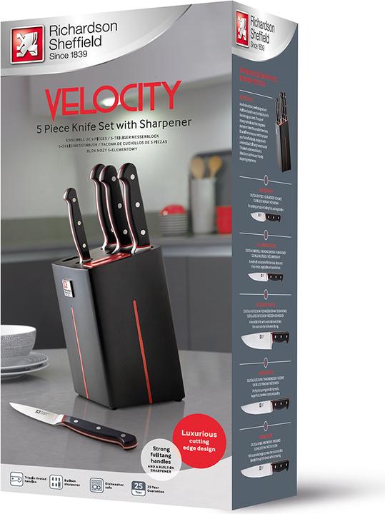Immagine prodotto Richardson Sheffield Ceppo di coltelli 5 pezzi R123 Velocity