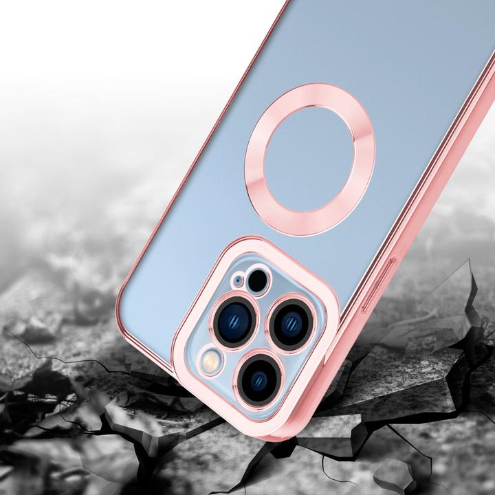 Actual product image Cadorabo TPU Chrome Case with Camera Protector for Apple iPhone 13 PRO MAX (Apple iPhone 13 Pro Max)