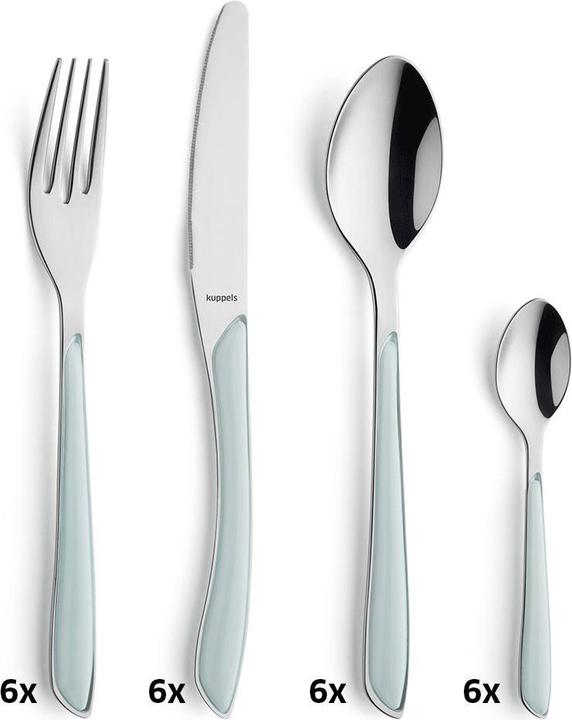 Actual product image Kuppels Cutlery set 24 pieces mint 2214 Prisma (24 Piece, Cutlery set)
