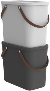 Actual product image Rotho Bag container for Segregacji Albula 25L white matt (23.5 x 40 cm, 25 l)