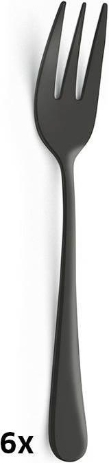 Actual product image Amefa AUSTIN Kuchengabel Set 6-teilig, PVD schwarz, satiniert (6 Piece, Pitchfork)