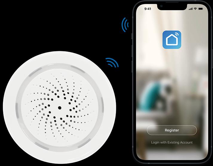 Produktbild LogiLink Smart Home Wi-Fi USB Siren Alarm