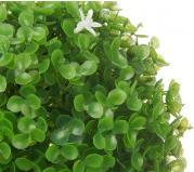 Produktbild Ibergarden runde Kugel 17cm grüne Blätter weisse Blüten