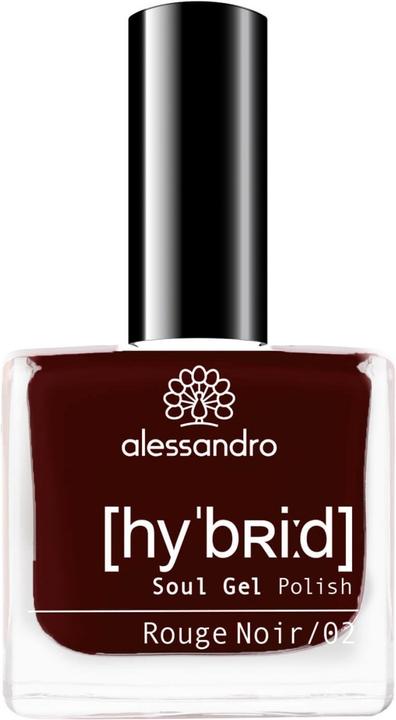 Alessandro Hybrid Soul Gel Polish Rouge Noir (Rouge Noir, Gel-Effekt Nagellack)