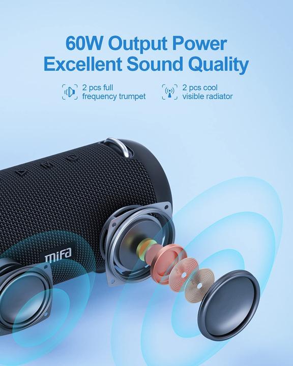 Actual product image MIFA A90 (30 h, Rechargeable battery operated)