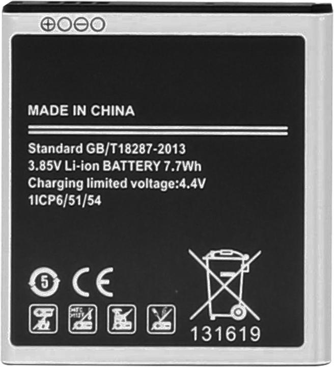 Actual product image Avizar Samsung EB-BG360BBE 2000 mAh battery