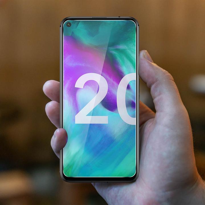 Actual product image Avizar Crystal clear film, glass screen protector (1 Piece, Huawei Nova 5T)