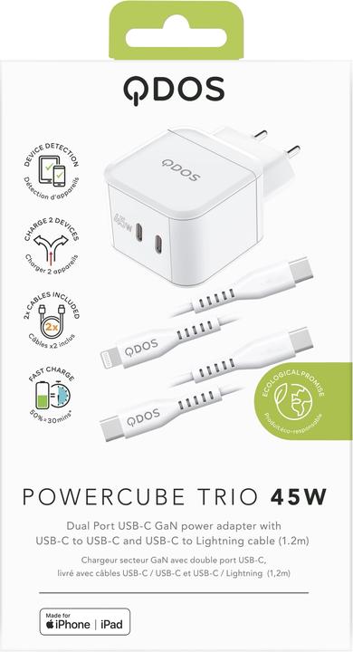 Actual product image QDOS Power Cube Trio (45 W)