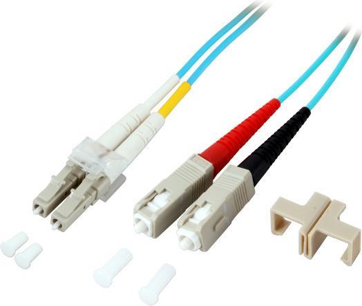 EFB Elektronik Ponticello duplex LC/SC 50/125µ, 0,5 metri, ECOFIBRA, OM3, LSZH (O0314.0,5) (S/UTP, CAT7, 0.50 m)
