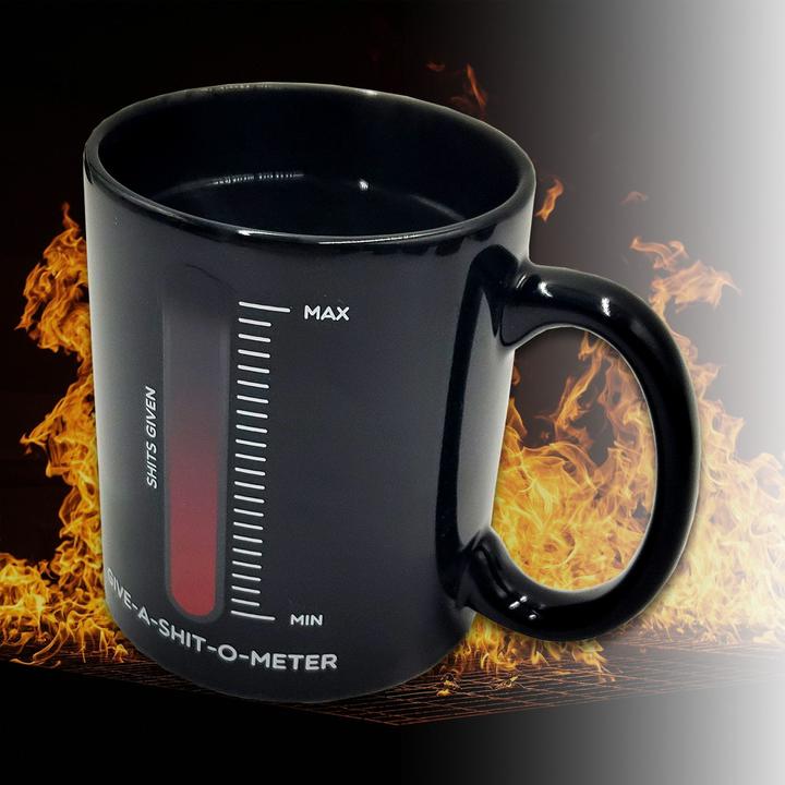 Immagine prodotto Mad Monkey Tazza "Give a Shit" con cambio di colore dovuto al calore (300 ml, 1 x)