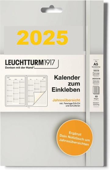 Produktbild Leuchtturm1917 Leuchtturm Kalendersticker Jahresplan (Deutsch)