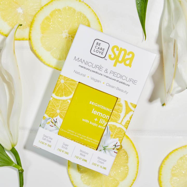 Image du produit Bcl Spa Brightening Lemon + Lily & Kojic Acid 4 Step System (Bain de pieds, Masque de pied)