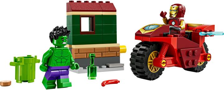 Actual product image LEGO Iron Man with bike and the Hulk (76287, LEGO Marvel)