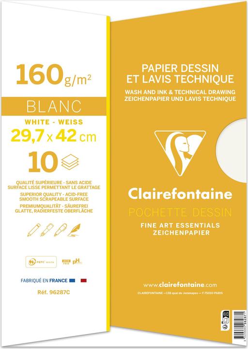 Image du produit Clairefontaine Enseignement artistique (160 g/m², 10 x)