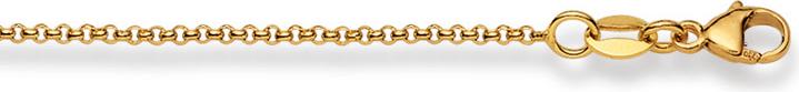 Produktbild Natsumi Schmuck Halskette Gelbgold 18K/750 Erbs 1.5mm (750/18 K Gelbgold, 38 cm)