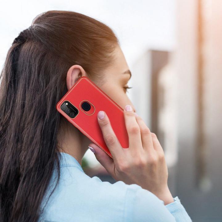 Produktbild Dux Ducis Yolo elegant case made of soft TPU and PU leather for Samsung Galaxy M30s red (Samsung Galaxy M30s)