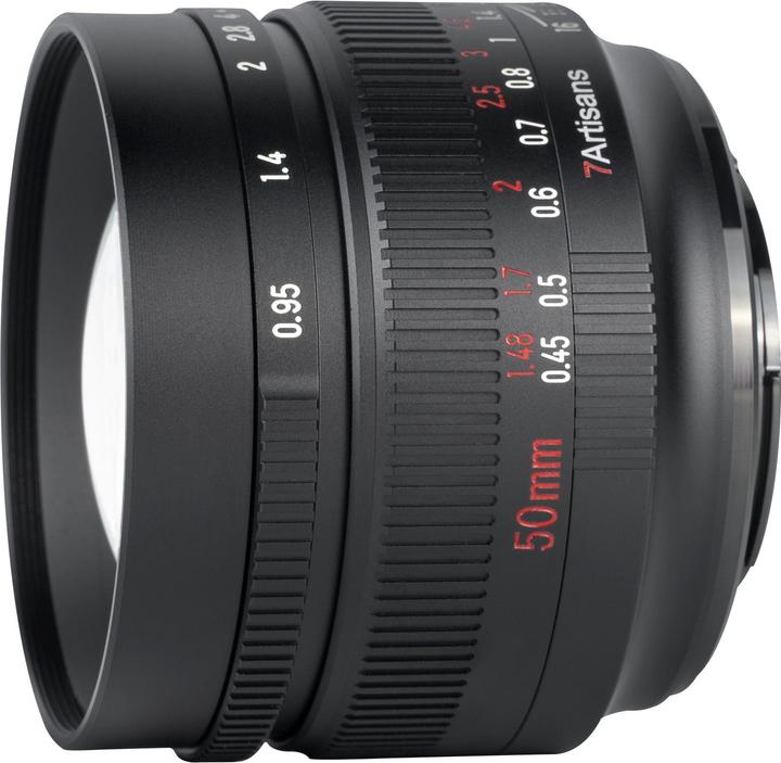 Immagine prodotto 7artisans 50mm f/16 - 0,95, Canon EF-M (Canon EF-M, APS-C / DX)