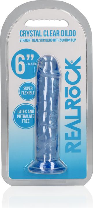 Actual product image RealRock Straight Realistic Dildo with Suction Cup - 6" / 14,5