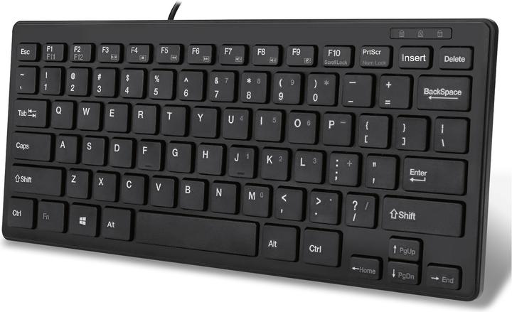 Produktbild Adesso Slim Touch Mini Keyboard USB QWERTY layout (Eng. Int., Kabelgebunden)