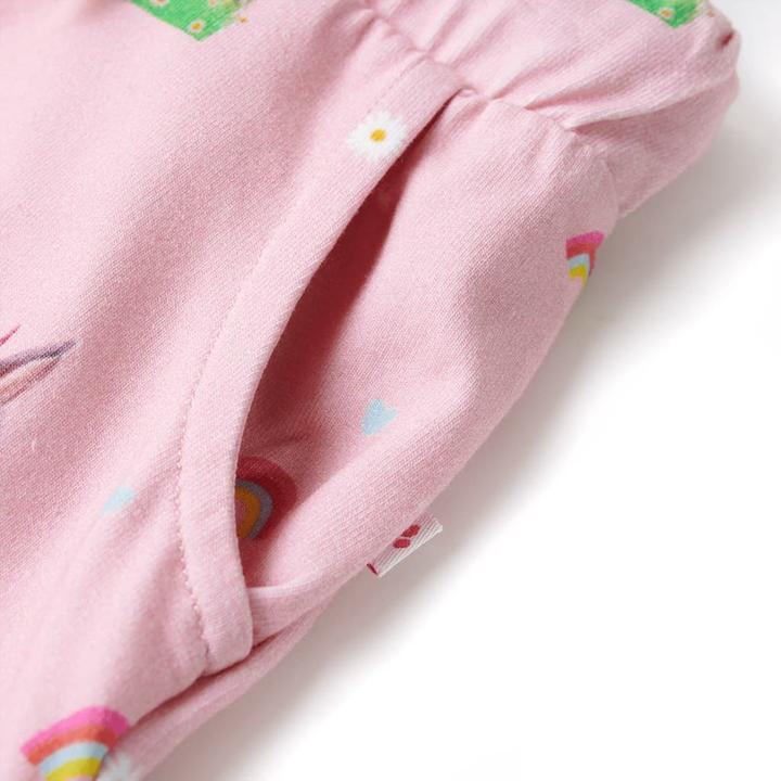 Immagine prodotto VidaXL Pantaloncini da bambino con coulisse Rosa chiaro 104,Materiale: 92 (104)
