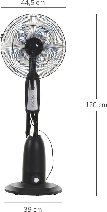 Produktbild Jamb Standventilator mit Zerstäuber (57 dB)