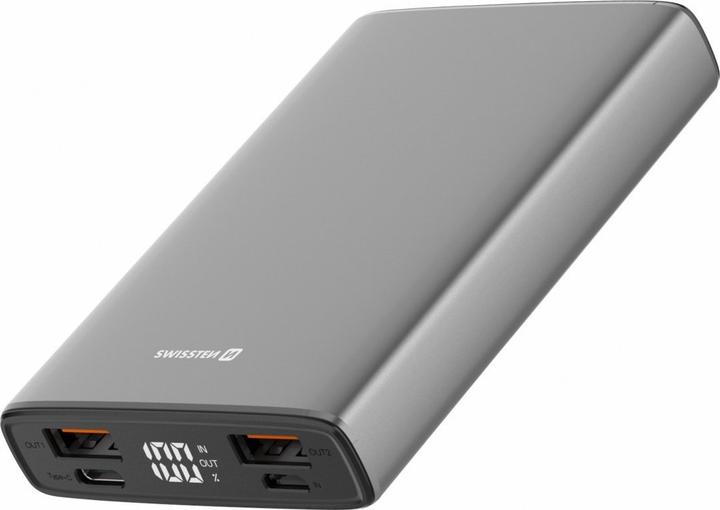 Produktbild Swissten Aluminium POWER BANK 10000 mAh 20W Power Delivery GREY (10000 mAh, 22.50 W, 22.50 Wh)