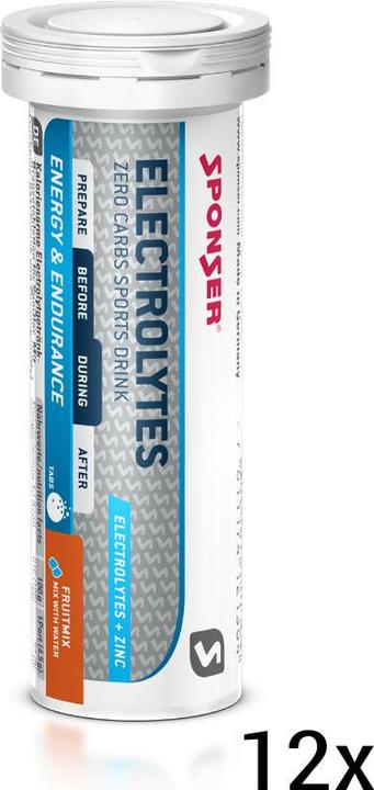 Actual product image Sponser Electrolytes (Lemon, 12 pcs., 540 g)