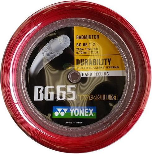 Actual product image Yonex BG-65 / 200m roll, black, 0.70mm
