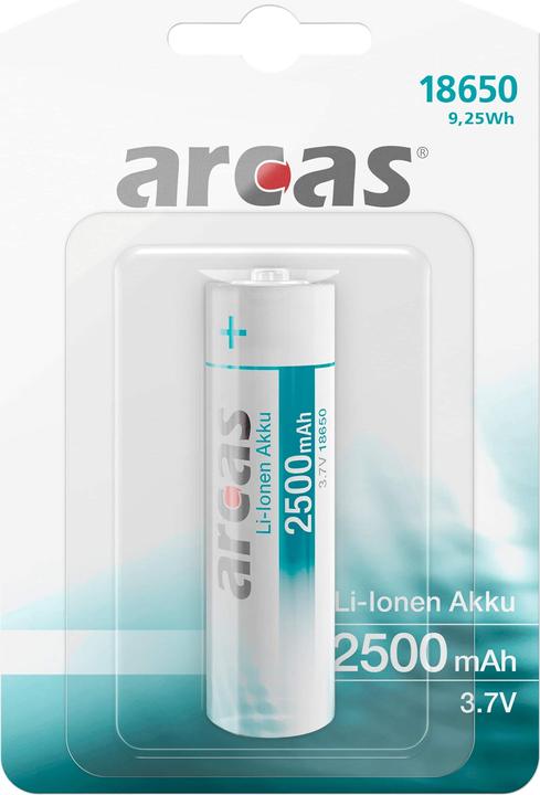 Produktbild Arcas IMC18650BP1 Spezial-Akku 18650 Li-Ion 3.7 V 2500 mAh (1 Stk., 18650, 2500 mAh)