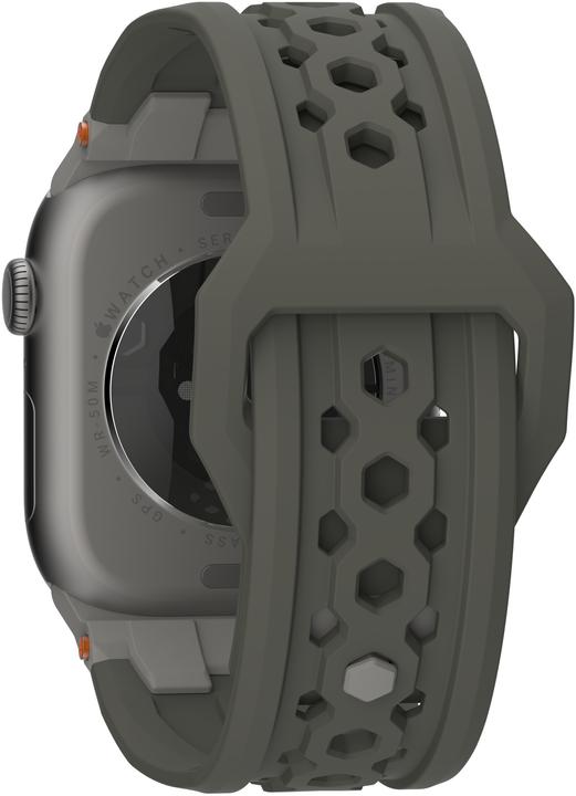 Produktbild UAG Urban Armor Gear Monarch Strap| Apple Watch Ultra/42/44/45/46mm| olive/titan| (194158117236) (Fluoroelastomer, Gummi)
