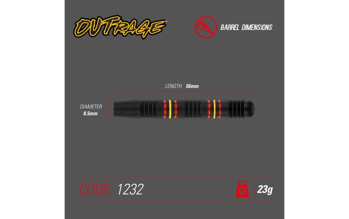 Produktbild Winmau Steel Tip Outrage Brass (23 g)