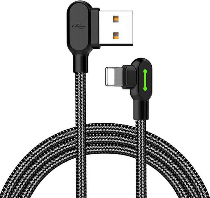 Mcdodo USB to Lightning cable, CA-4673, angled, 1.8m (black) (1.80 m)