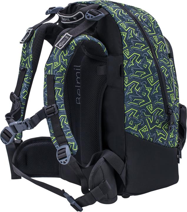 Actual product image Belmil Wave Premium 2in1 school backpack iguana (20 l)