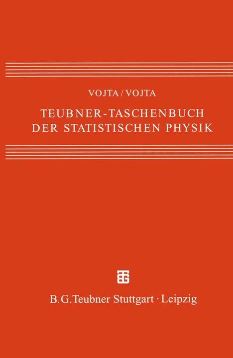 Produktbild Teubner-Taschenbuch der statistischen Physik (Matthias Vojta, Günter Vojta, 2011)