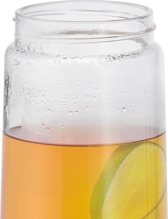 Produktbild WMF Wasserkaraffe 1l Glaskaraffe mit Griff Fruchtspiess Nuro CloseUp-Verschluss (1 l)